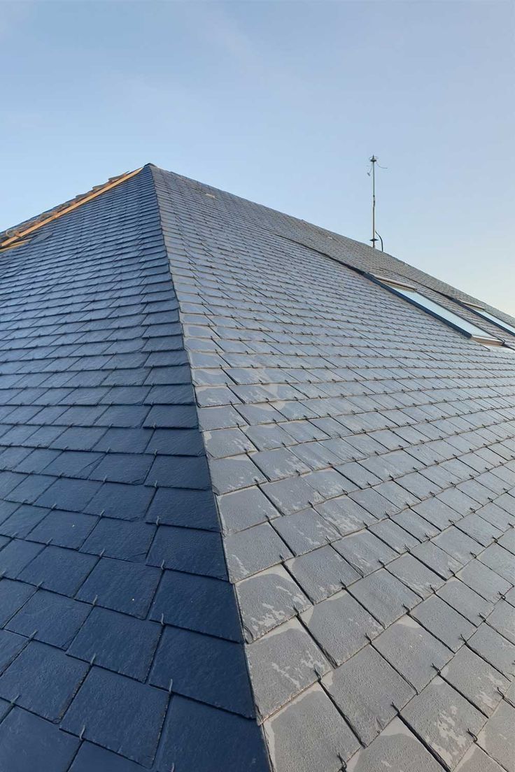 toiture ardoise nettoyé